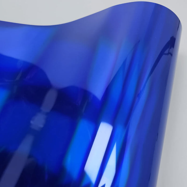 Holographic Chrome Blue Vinyl Wrap