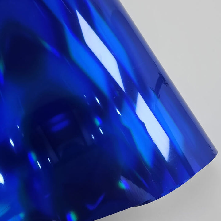 Holographic Chrome Blue Vinyl Wrap