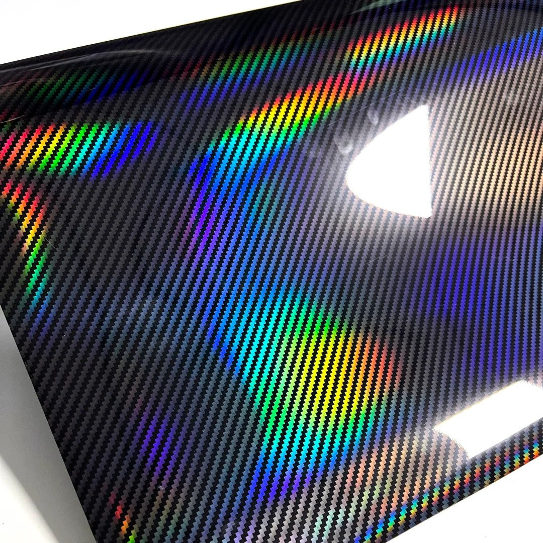 Carbon Fiber Holographic Vinyl Wrap