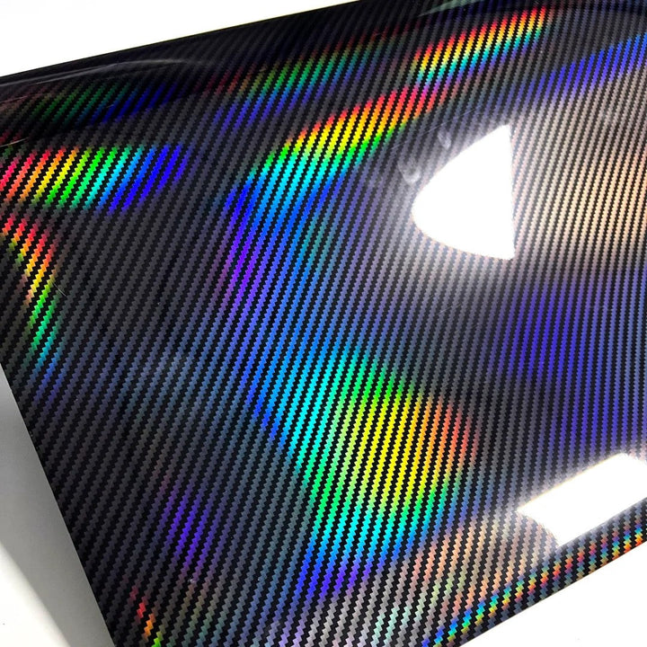 Carbon Fiber Holographic Vinyl Wrap