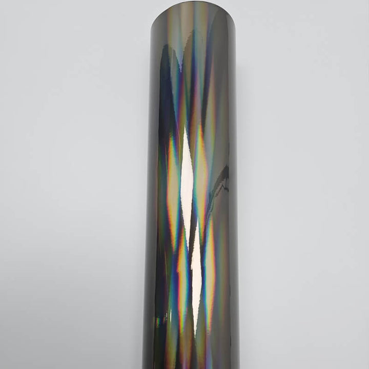 Holographic Chrome Gray Vinyl Wrap