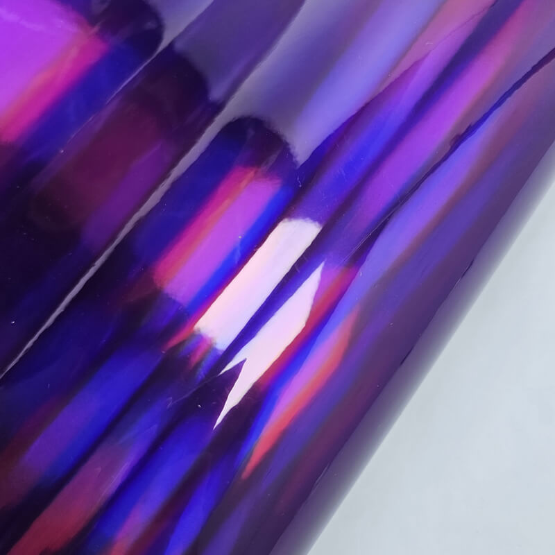 Holographic Chrome Purple Vinyl Wrap