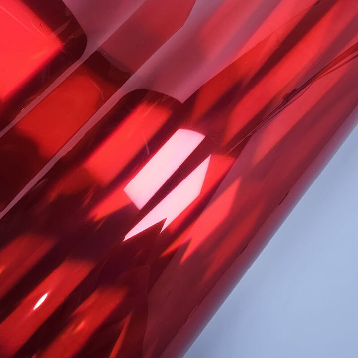 Holographic Chrome Red Vinyl Wrap