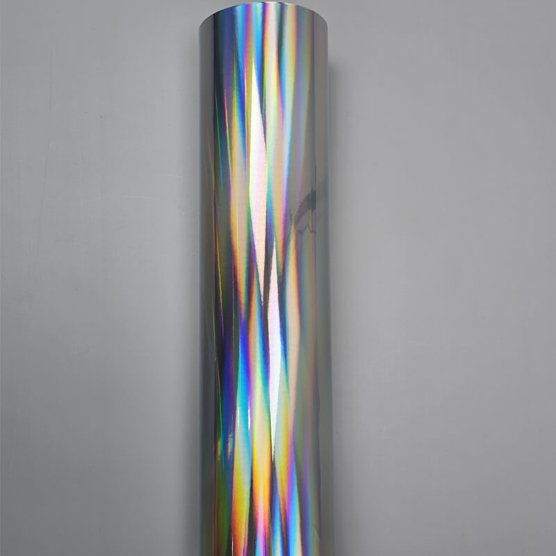 Holographic Chrome Silver Vinyl Wrap