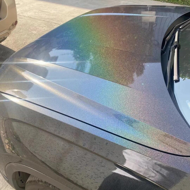 Gloss Laser Flip Black Rainbow Color PPF