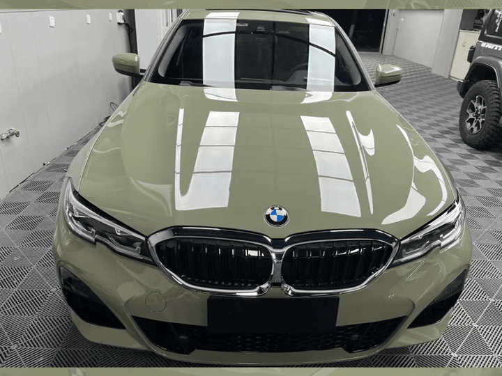Gloss Crystal Khaki Green Vinyl Wrap
