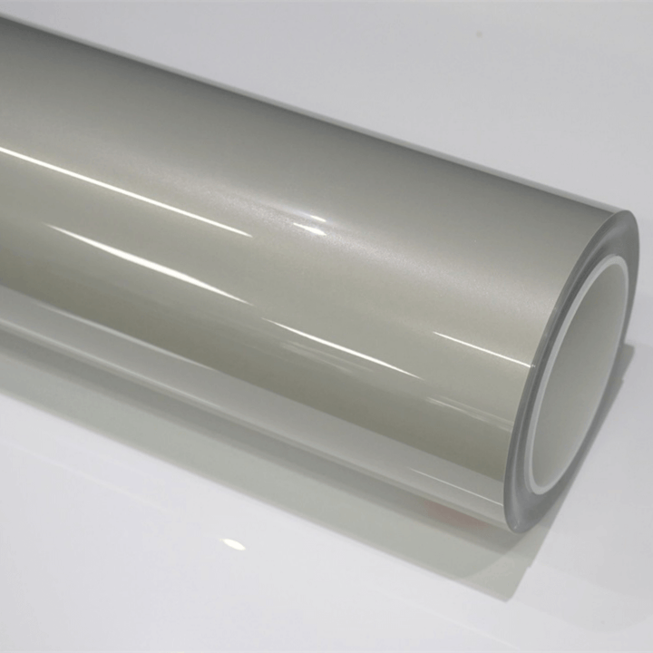 Gloss Metallic Liquid Silver Greige Color PPF