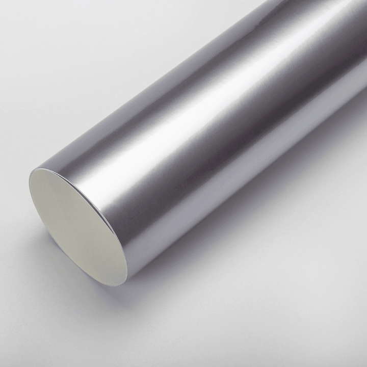 Gloss Metallic Gun Metal Silver Vinyl Wrap