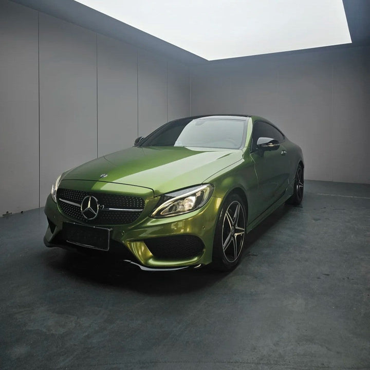 Gloss Metallic Mamba Green Color PPF