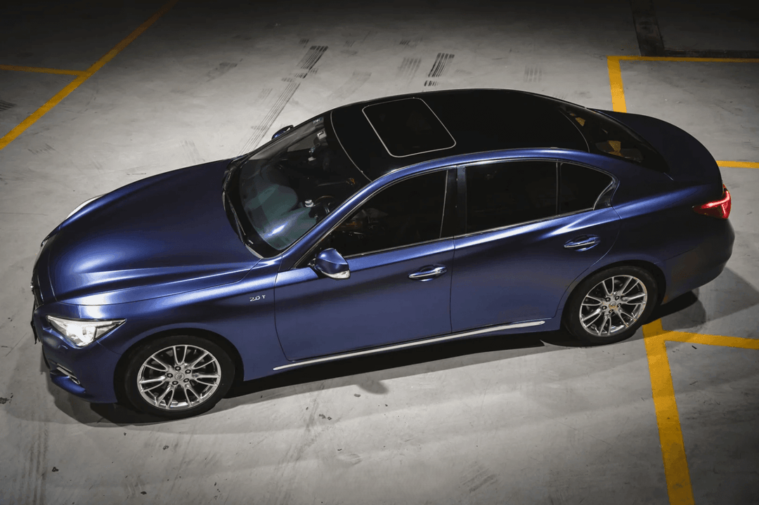 Matte Metallic Midnight Blue Vinyl Wrap