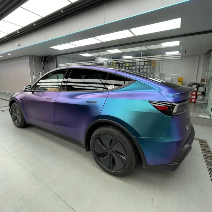 Matte Galaxy Purple Blue Vinyl Wrap