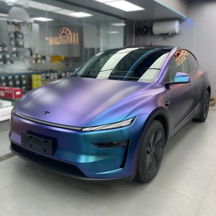 Matte Galaxy Purple Blue Vinyl Wrap