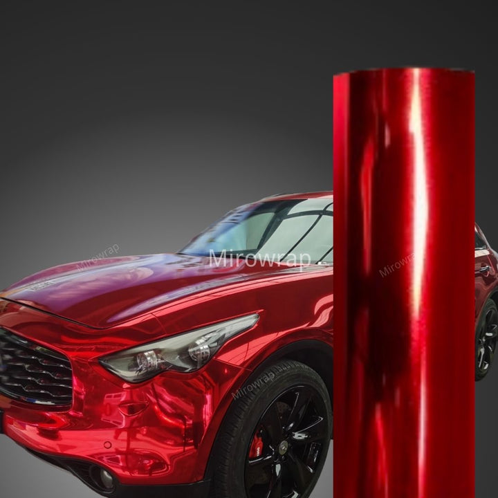 Mirror Chrome Red Vinyl Wrap