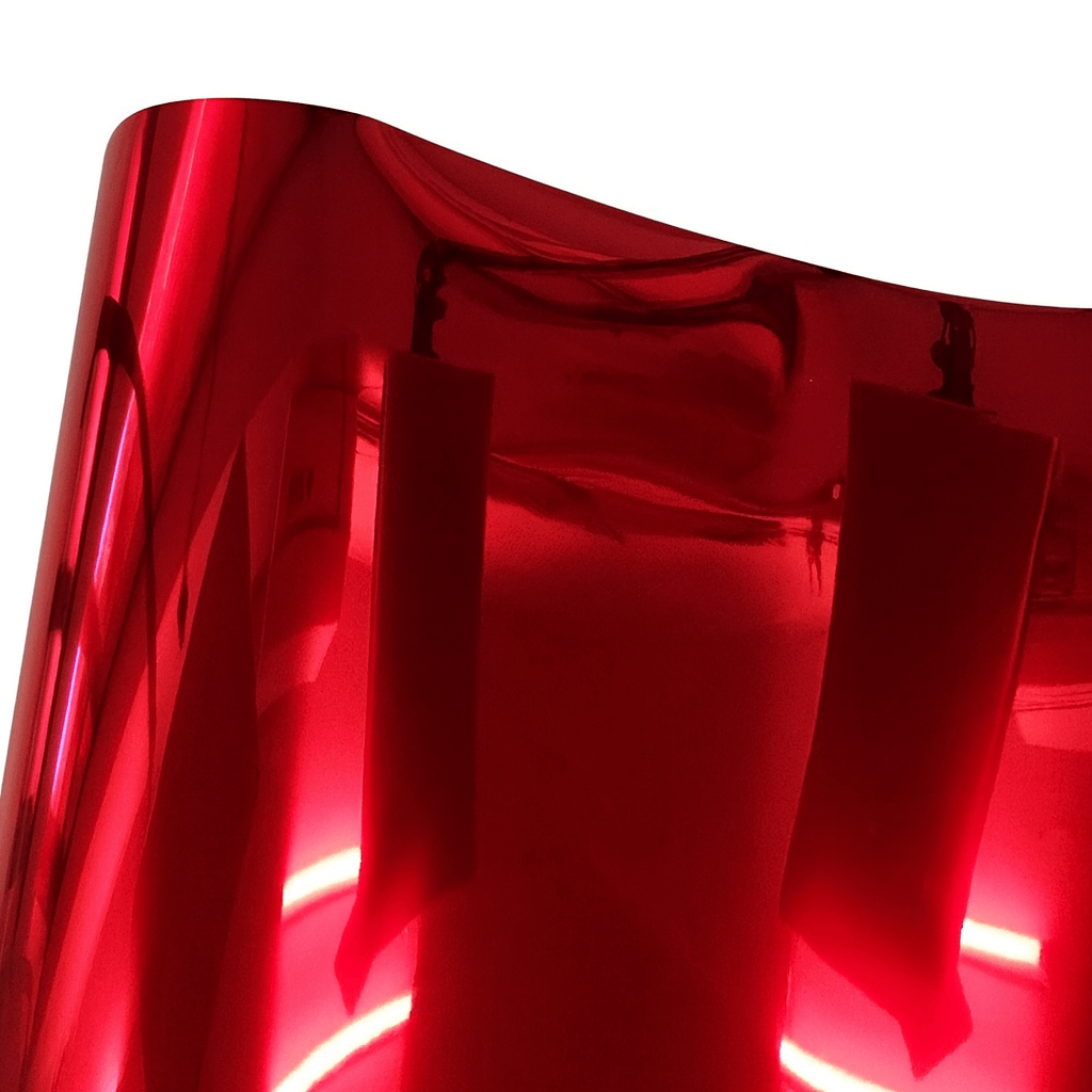 Mirror Chrome Red Vinyl Wrap card