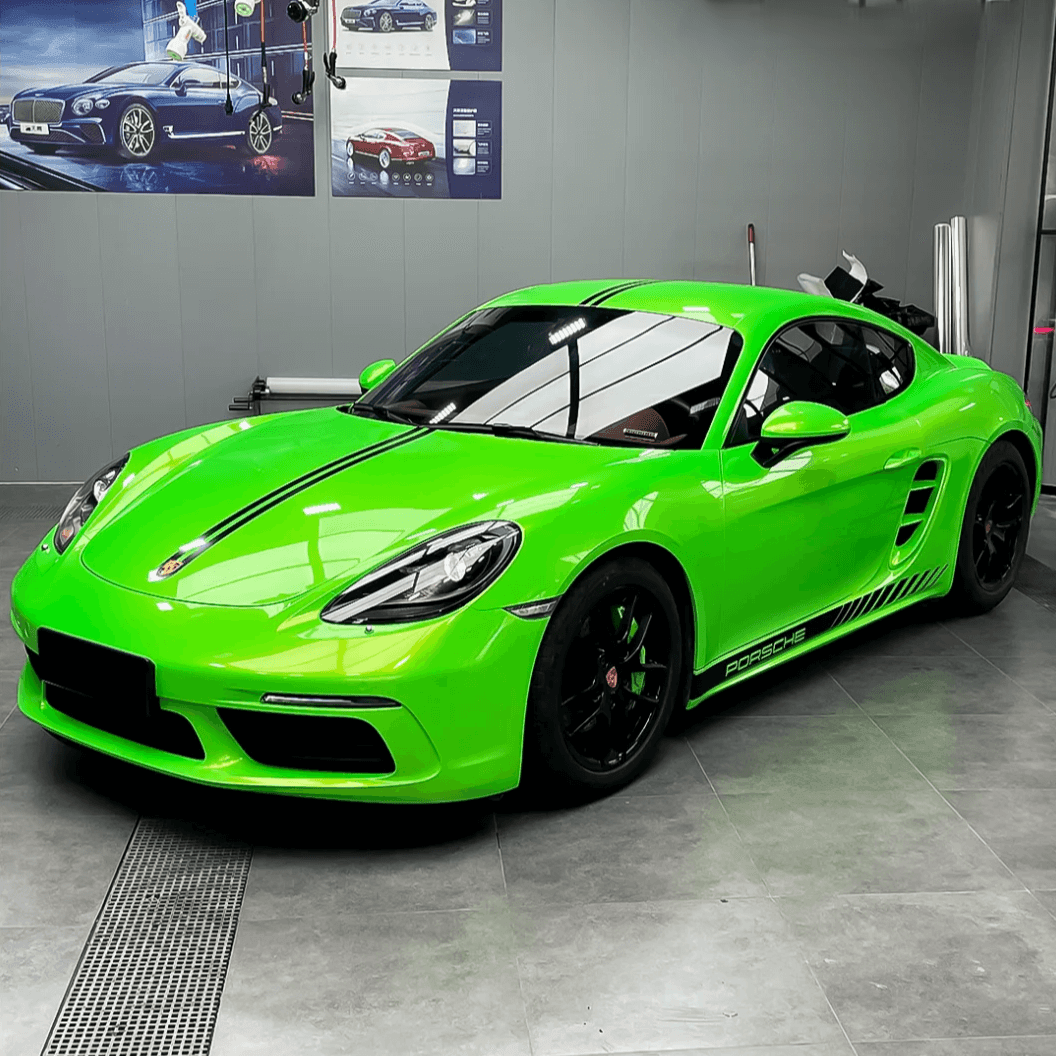 Candy Metallic Pearlescent Neon Green Vinyl Wrap