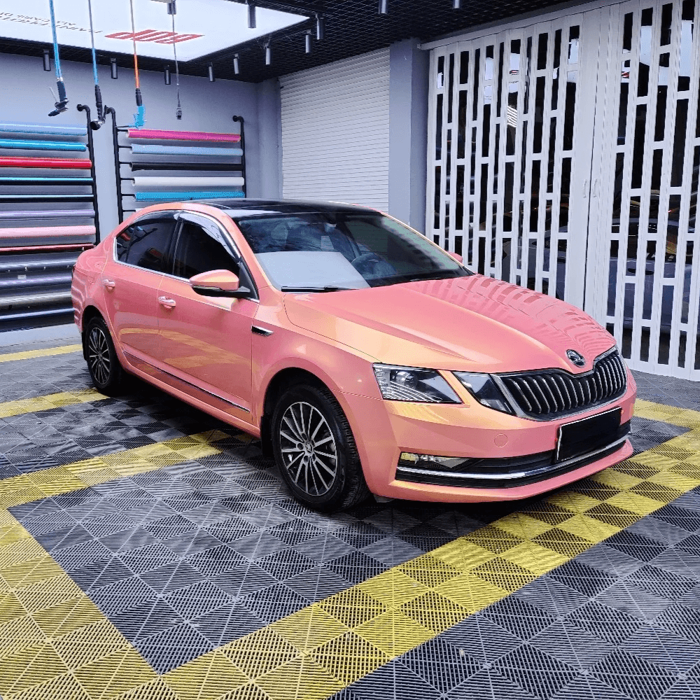 Candy Metallic Pearlescent Neon Pink Vinyl Wrap