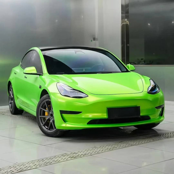 Candy Metallic Pearlescent Neon Green Color PPF