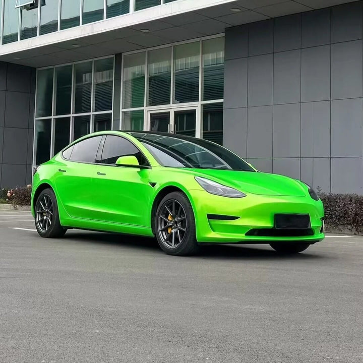 Candy Metallic Pearlescent Neon Green Color PPF