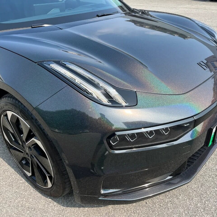 Gloss Laser Flip Black Rainbow Color PPF