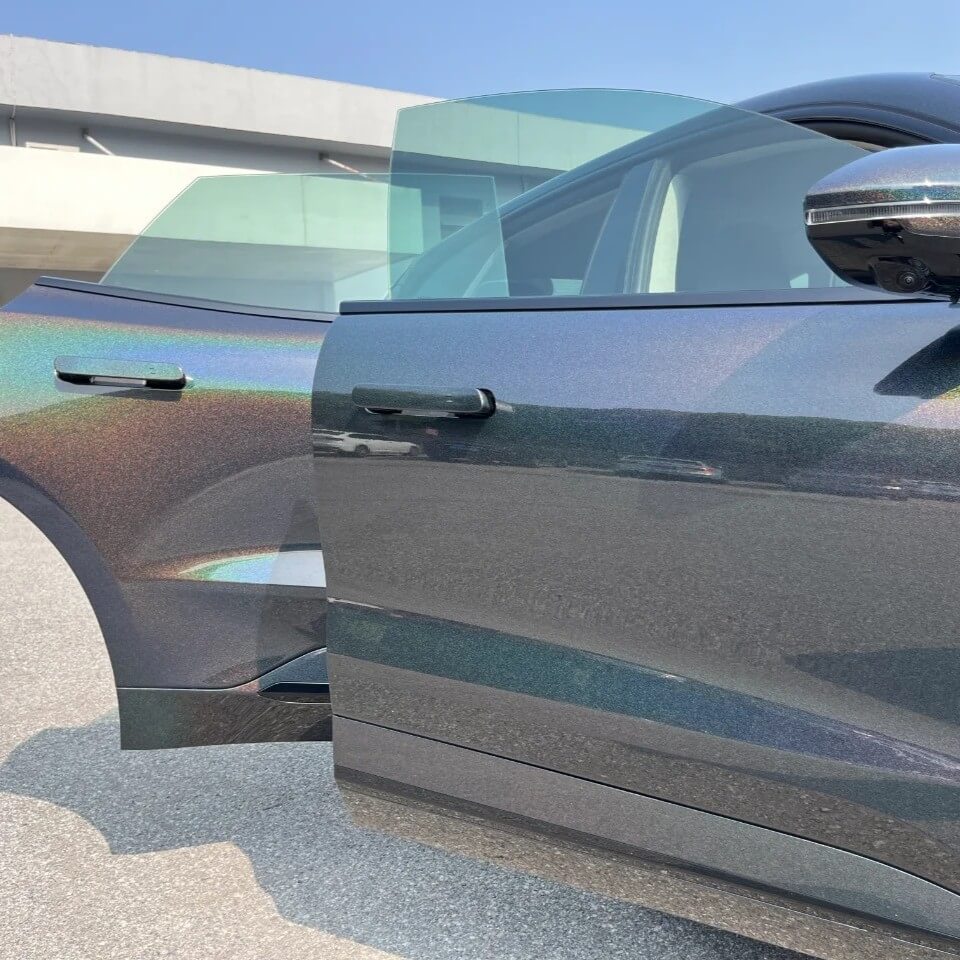 Gloss Laser Flip Black Rainbow Color PPF
