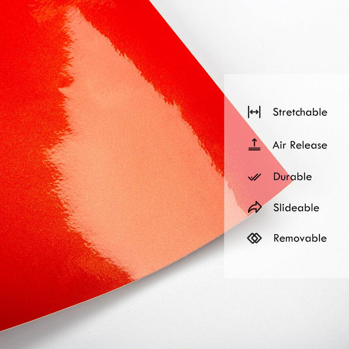 Gloss Metallic Gem Red Vinyl Wrap