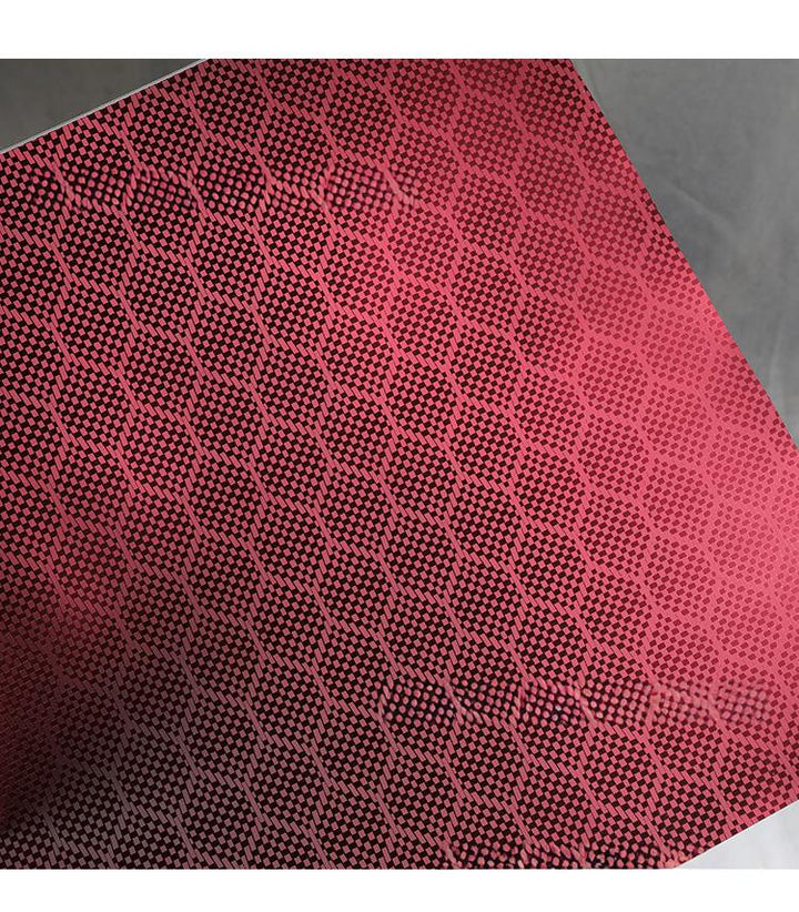 Matte Red Honeycomb Carbon Fiber Vinyl Wrap