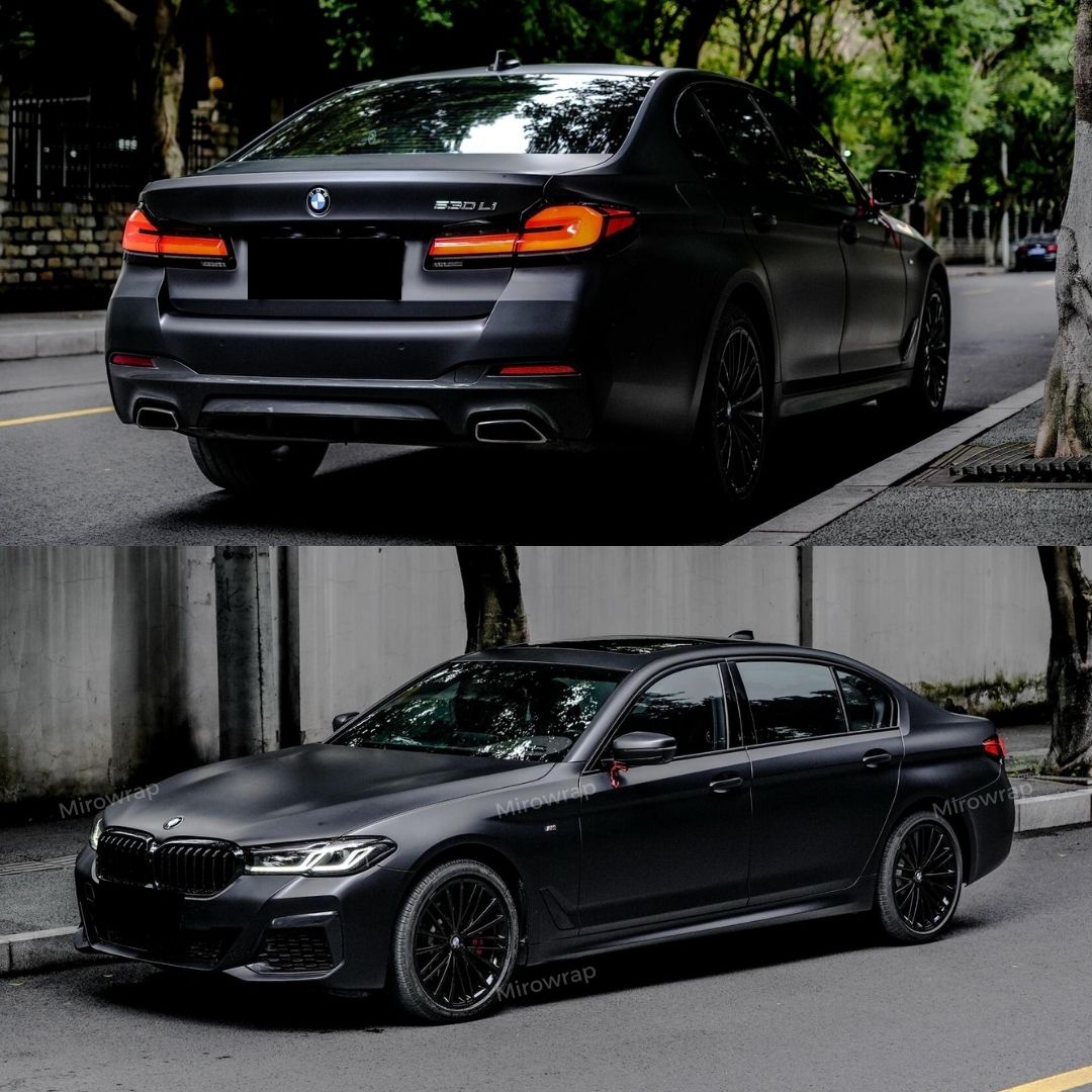 BMW in Satin Chrome Vantablack Vinyl Wrap