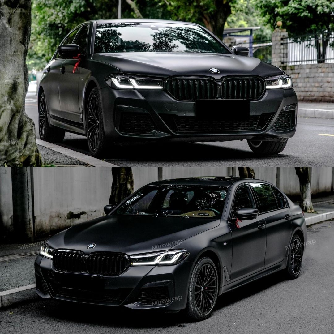 BMW in Satin Chrome Vantablack Vinyl Wrap