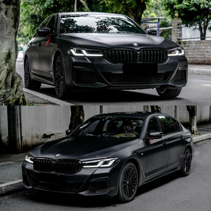 BMW in Satin Chrome Vantablack Vinyl Wrap
