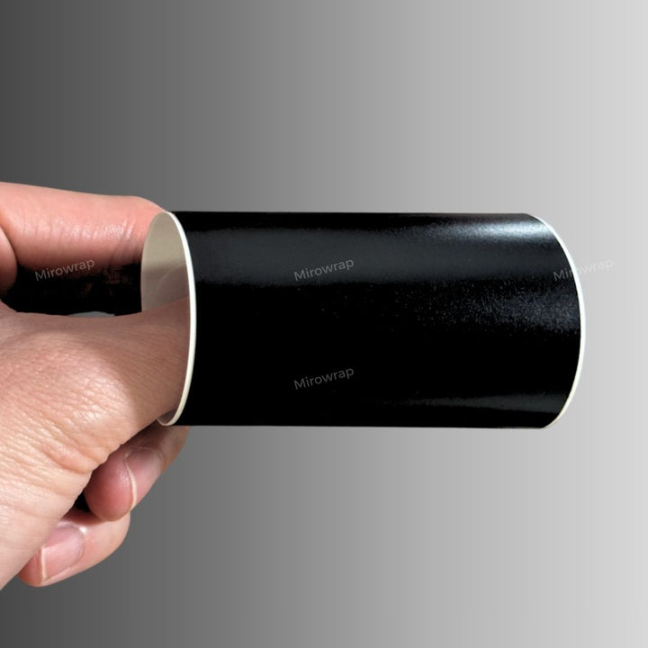 Satin Chrome Vantablack Vinyl Wrap Swatch Card