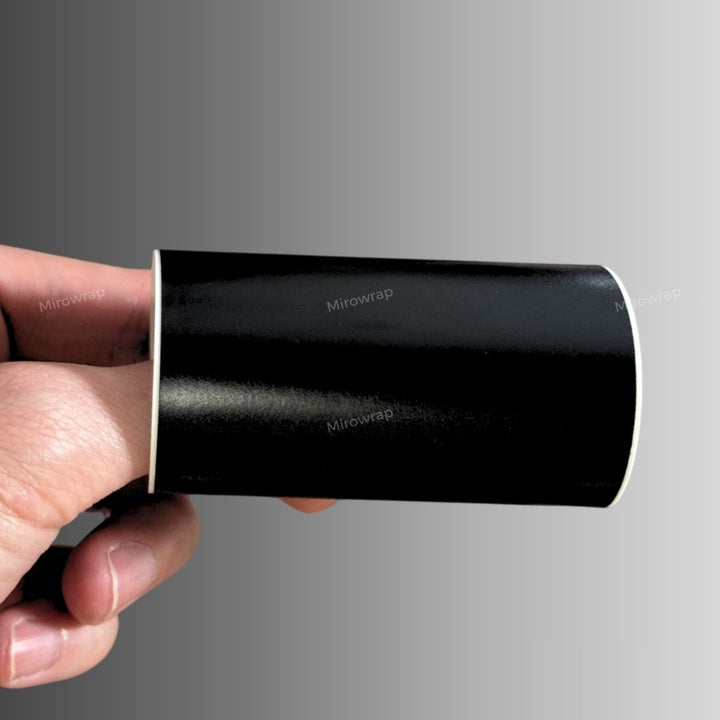 Satin Chrome Vantablack Vinyl Wrap Swatch Card