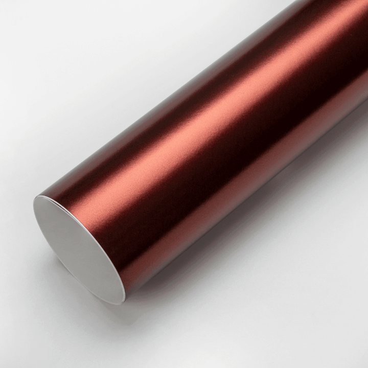 Satin Metallic Wine Red Vinyl Wrap roll card