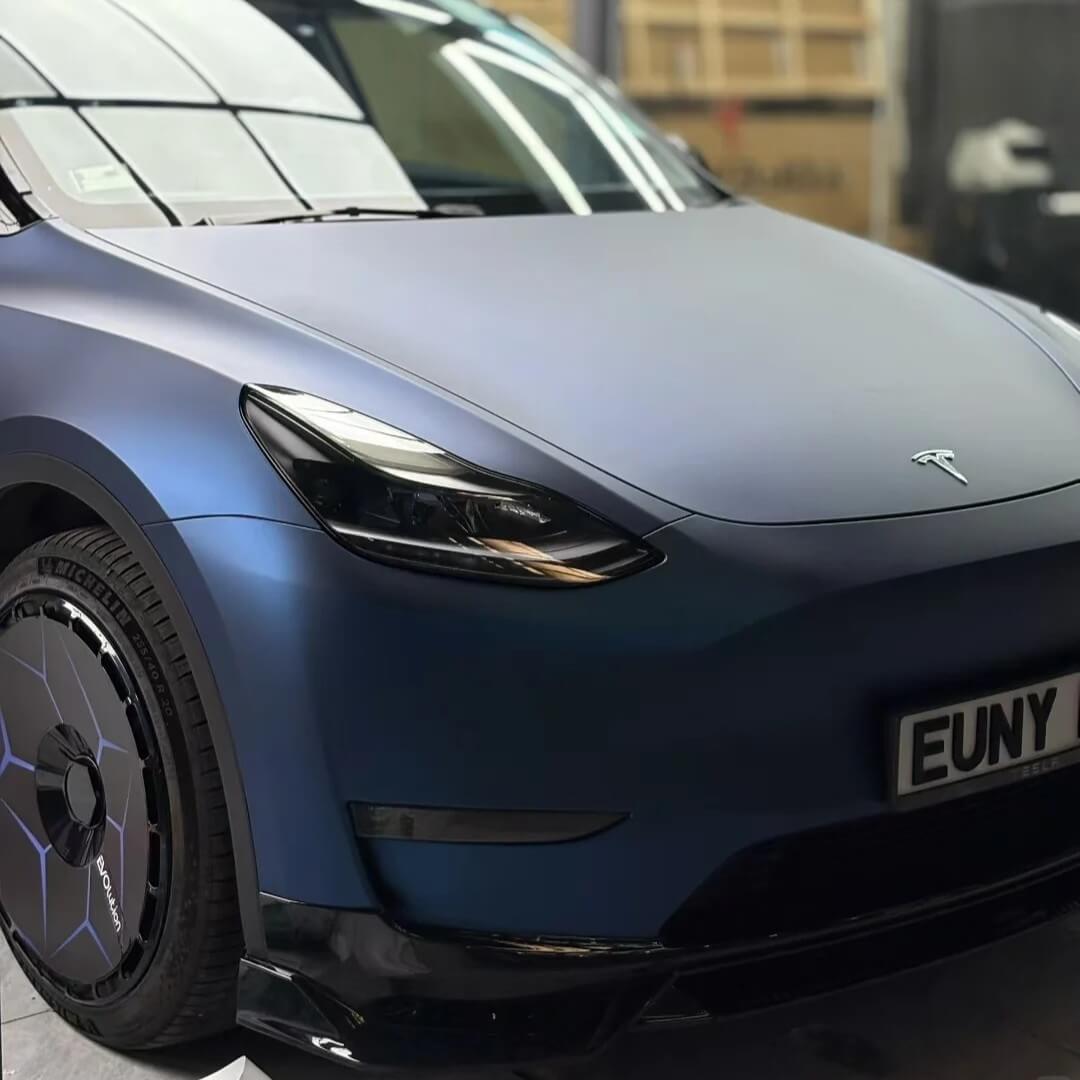 Satin Midnight Blue Color PPF