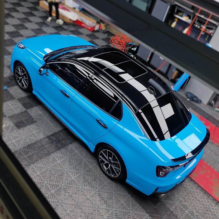 Gloss Skyline Blue Vinyl Wrap