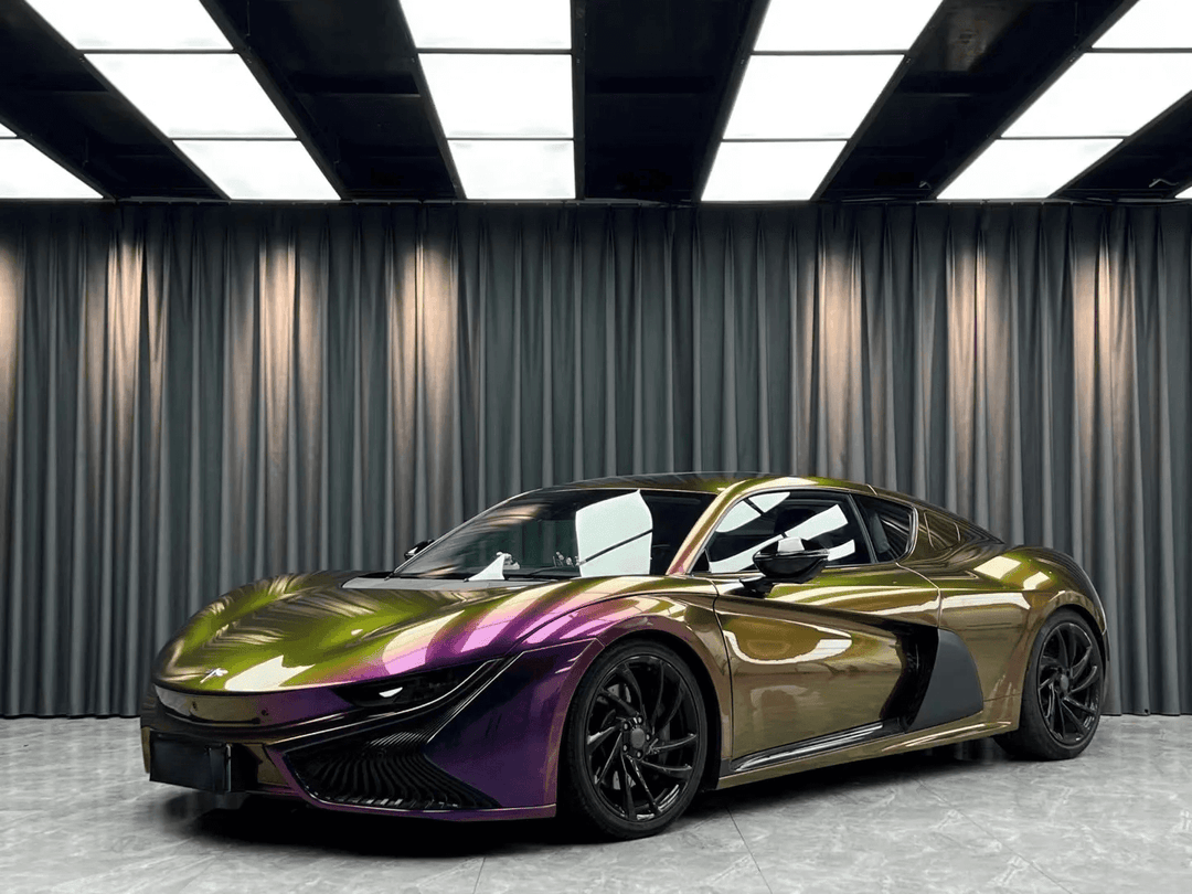 Color Shift Spectrum Purple Gold Vinyl Wrap
