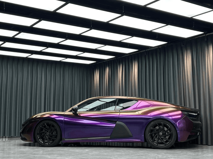 Color Shift Spectrum Purple Gold Vinyl Wrap