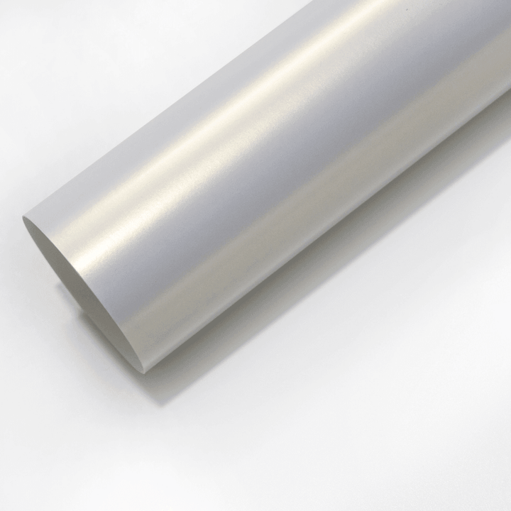 Matte White Gold Color Shift Vinyl Wrap