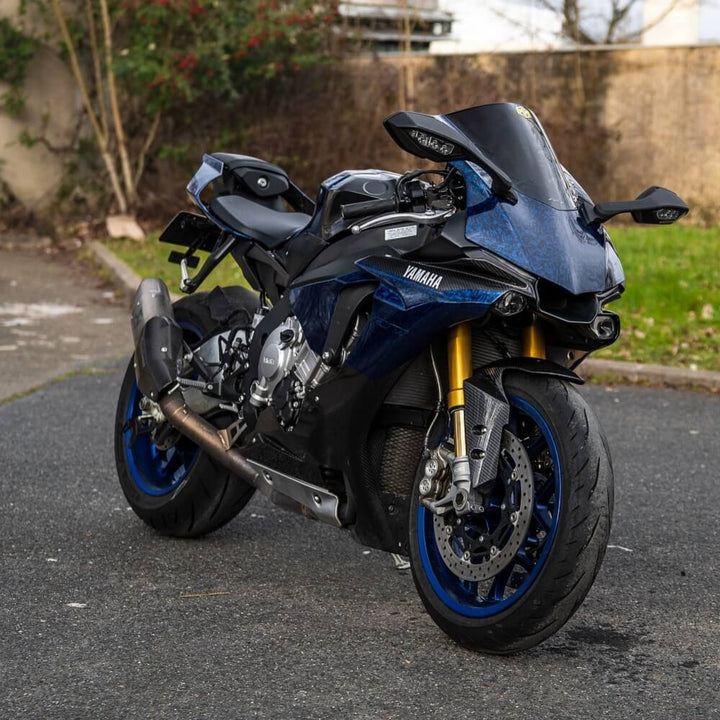 Gloss Blue Forged Carbon Fiber Vinyl Wrap