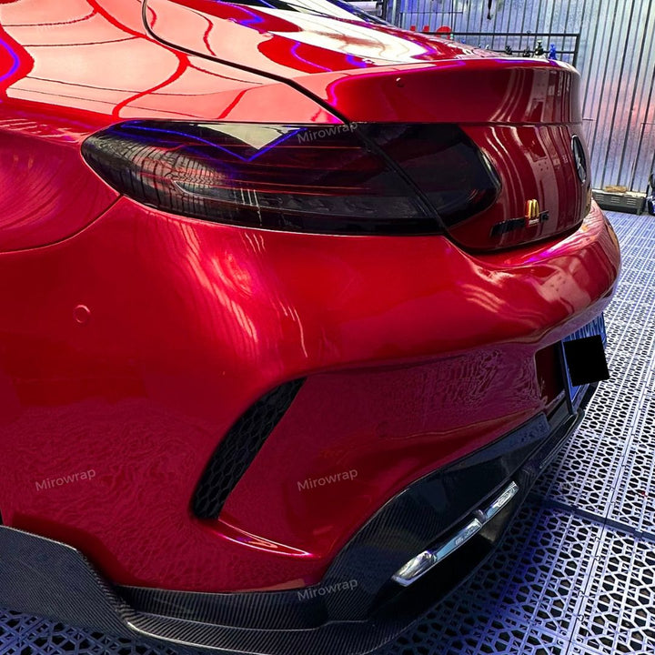 Gloss Metallic Vampire Red Vinyl Wrap details