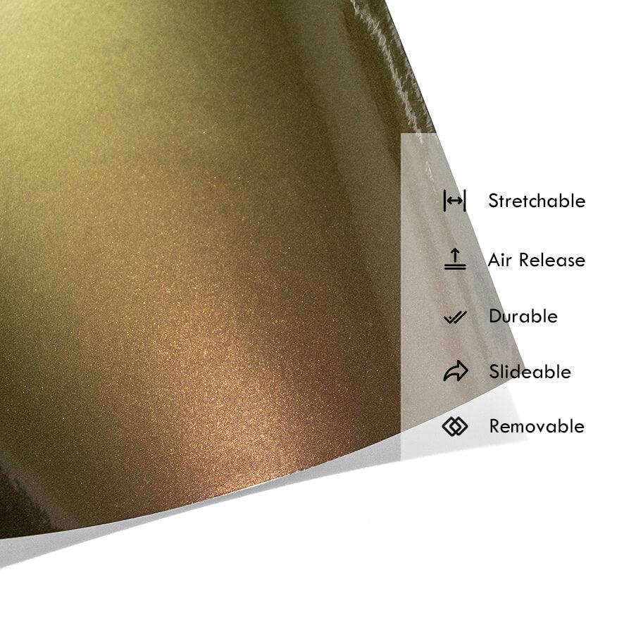 Color Shift Chameleon Kiwi Green Vinyl Wrap