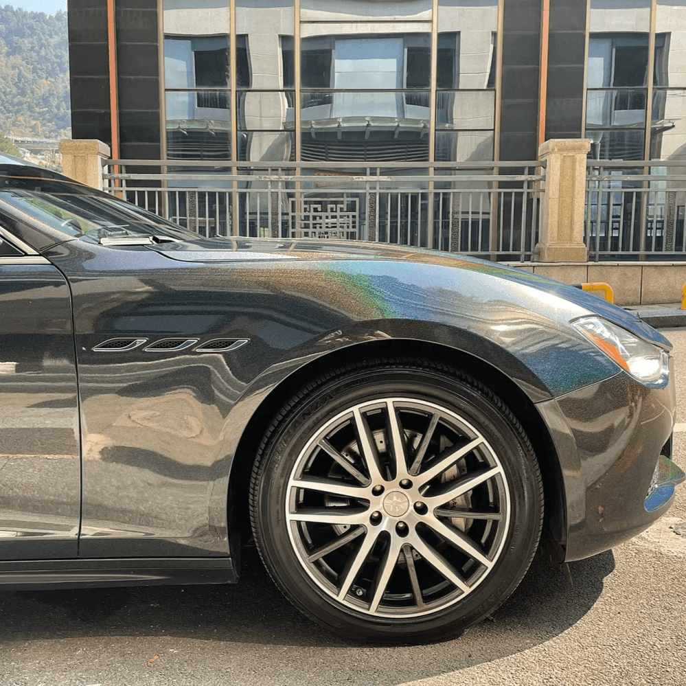 Gloss Laser Flip Black Vinyl Wrap
