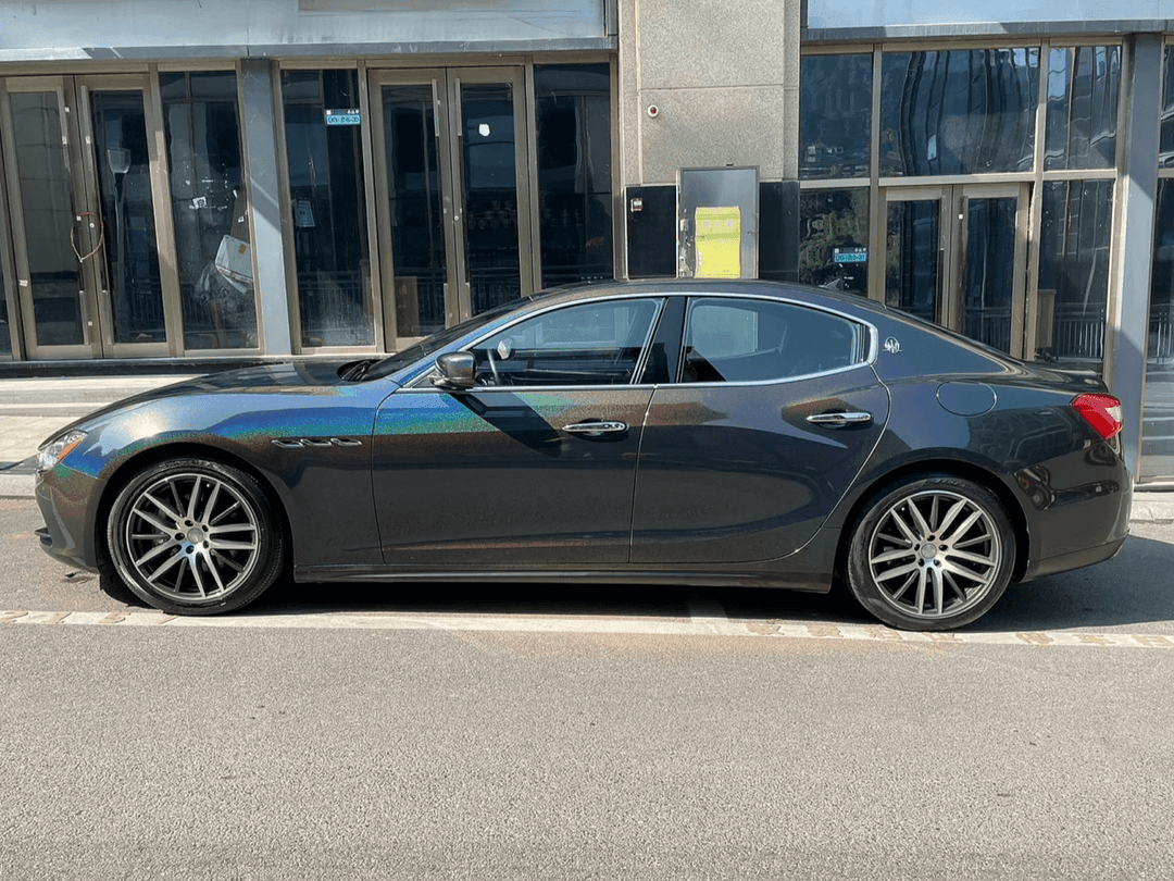 Gloss Laser Flip Black Vinyl Wrap