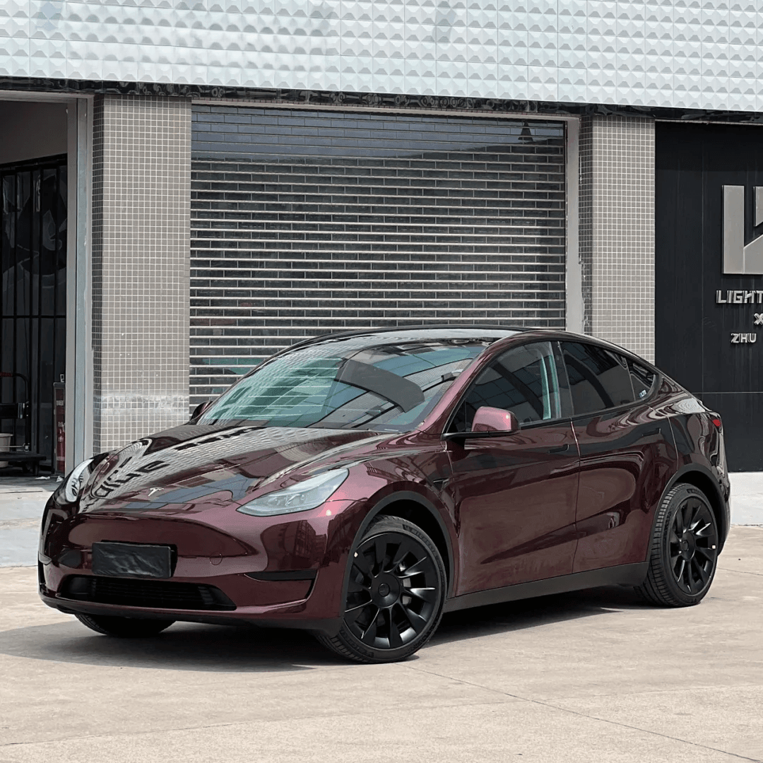 Gloss Metallic Black Rose Vinyl Wrap