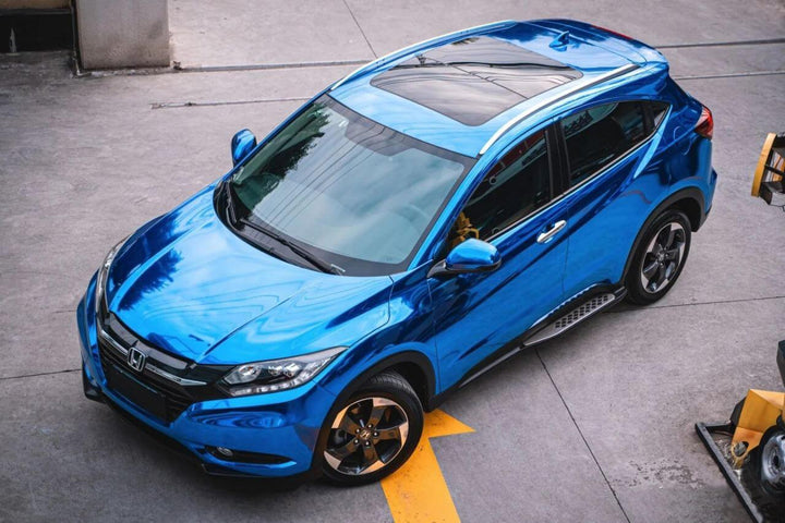 Mirror Chrome Blue Vinyl Wrap