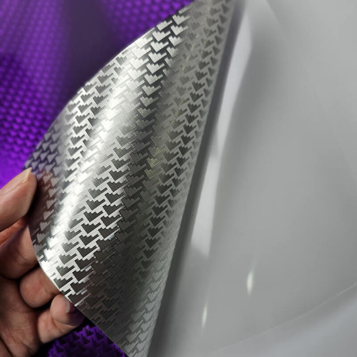 Gloss Purple Aircraft Carbon Fiber Vinyl Wrap