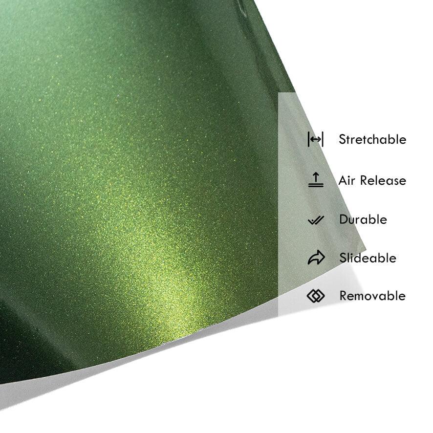 Gloss Galaxy Chameleon Venom Green Vinyl Wrap