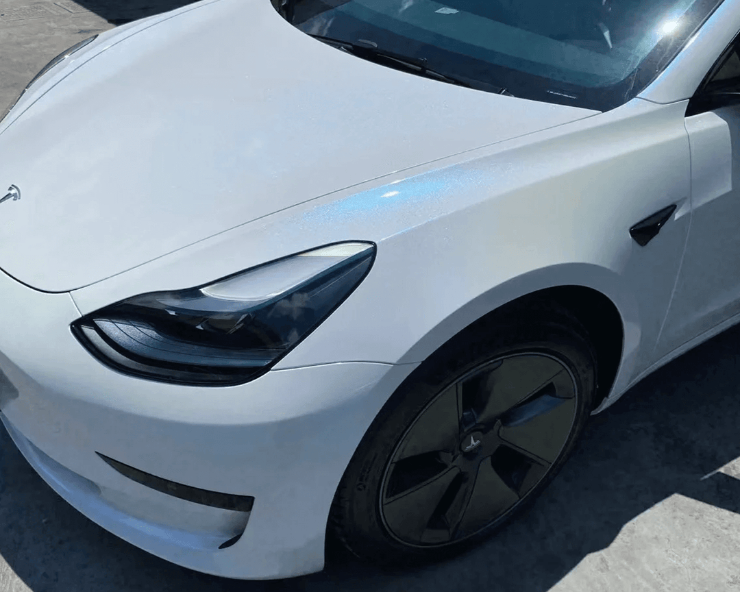 Gloss Glitter White Blue Color PPF