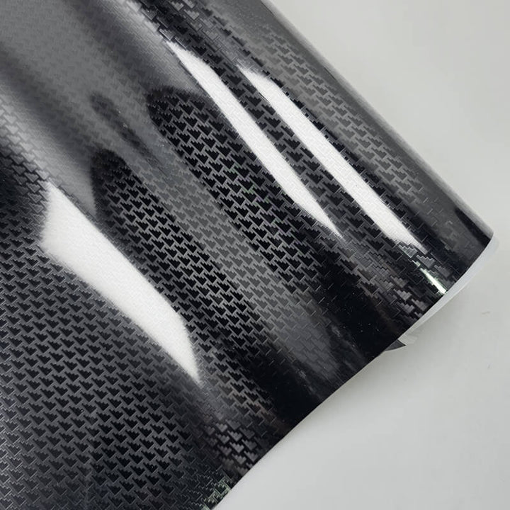 Gloss Black Aircraft Carbon Fiber Vinyl Wrap