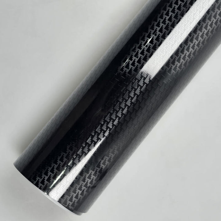 Gloss Black Aircraft Carbon Fiber Vinyl Wrap