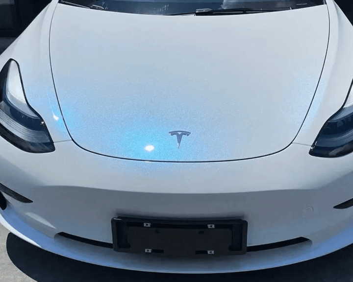 Gloss Glitter White Blue Color PPF